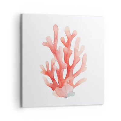 Schilderen op canvas - Koraalkleurig koraal - 60x60 cm