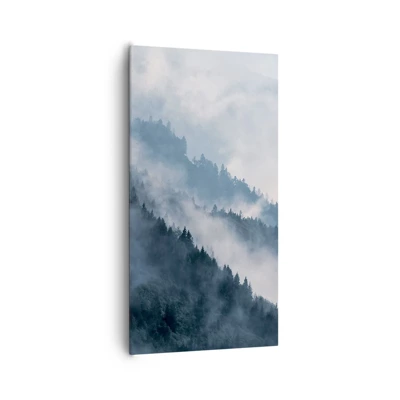 Schilderen op canvas - Mystiek van de bergen - 65x120 cm