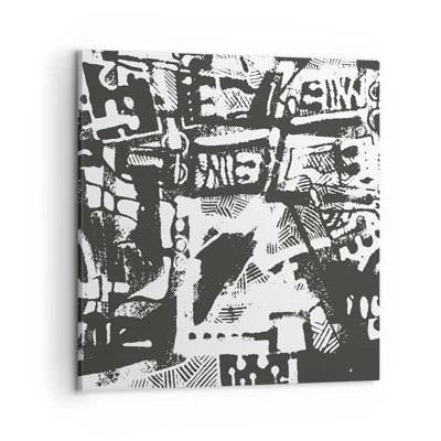 Schilderen op canvas - Orde of chaos? - 50x50 cm