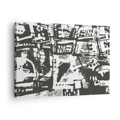 Schilderen op canvas - Orde of chaos? - 70x50 cm