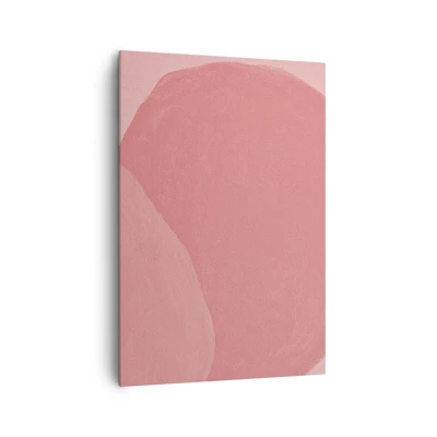 Schilderen op canvas - Organische compositie in roze - 70x100 cm