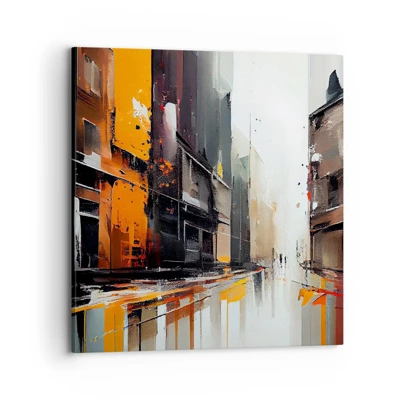 Schilderen op canvas - Regenachtige dag - 70x70 cm