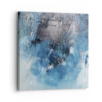 Schilderen op canvas - Rhapsody in Blauw - 30x30 cm