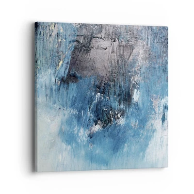 Schilderen op canvas - Rhapsody in Blauw - 40x40 cm