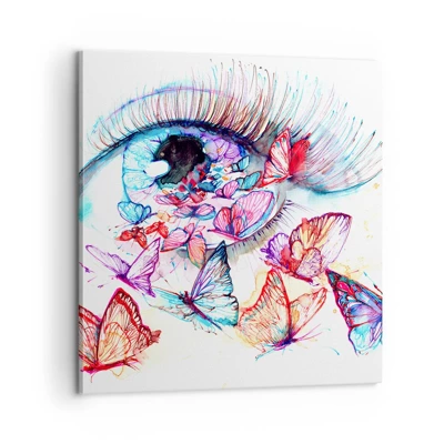 Schilderen op canvas - Sprookjesachtige ogen charme - 60x60 cm