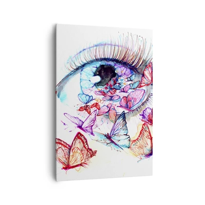 Schilderen op canvas - Sprookjesachtige ogen charme - 70x100 cm