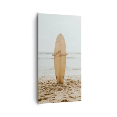 Schilderen op canvas - Uit liefde voor golven - 65x120 cm