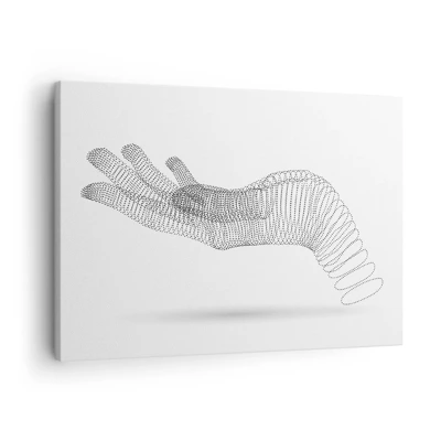 Schilderen op canvas - Veerkrachtige hand - 70x50 cm