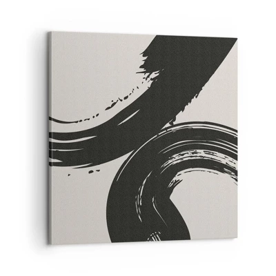Schilderen op canvas - Vegend en cirkevormig - 60x60 cm