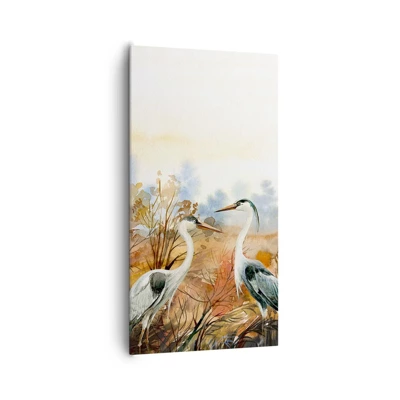 Schilderen op canvas - Waarheen in de herfst? - 65x120 cm