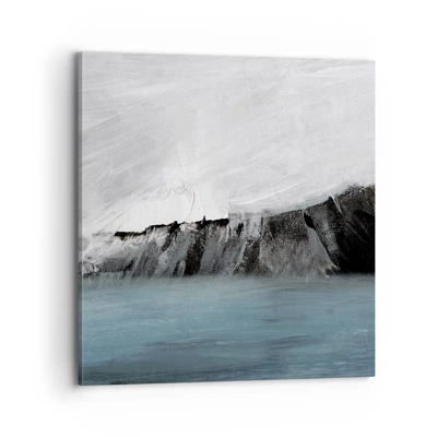 Schilderen op canvas - Water – aarde: botsing der elementen - 70x70 cm