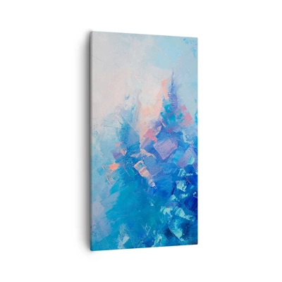 Schilderen op canvas - Winter abstractie - 55x100 cm