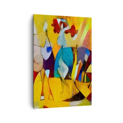 Schilderen op canvas - Zon - leven - vreugde - 70x100 cm