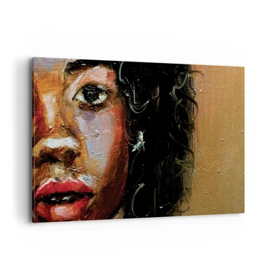 Schilderen op canvas - Zwart en gloed - 120x80 cm
