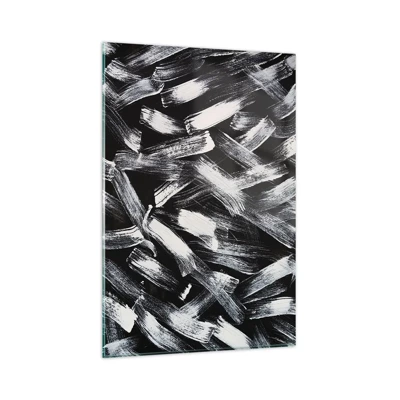 Schilderen op glas - Abstractie in de industriële spirit - 80x120 cm