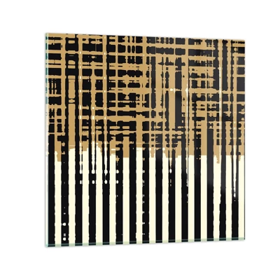 Schilderen op glas - Architecturale abstractie - 30x30 cm