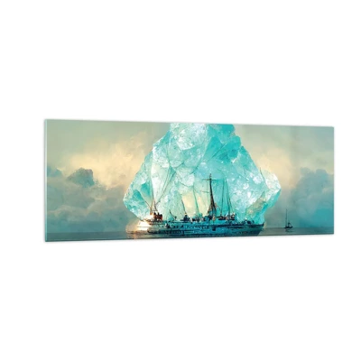 Schilderen op glas - Arctische diamant - 140x50 cm