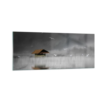 Schilderen op glas - Beschutting tegen regen - 100x40 cm