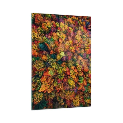 Schilderen op glas - Boeket herfstbomen - 80x120 cm