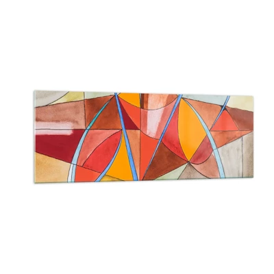 Schilderen op glas - Carrousel, de droomcarrousel - 140x50 cm