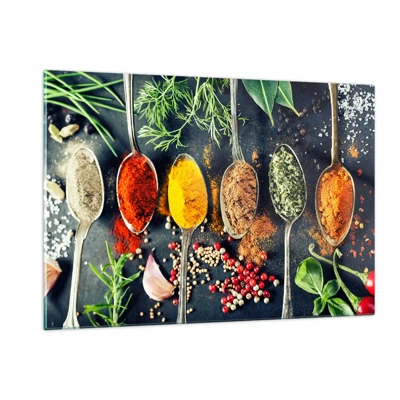Schilderen op glas - Culinaire magie - 120x80 cm