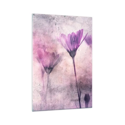 Schilderen op glas - Een droom van bloemen - 70x100 cm