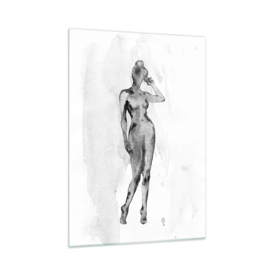 Schilderen op glas - Een onderzoek naar het ideaal van vrouwelijkheid - 50x70 cm