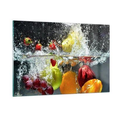 Schilderen op glas - Fruit verfrissing - 120x80 cm