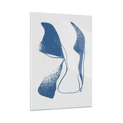 Schilderen op glas - Gevleugelde abstractie - 50x70 cm