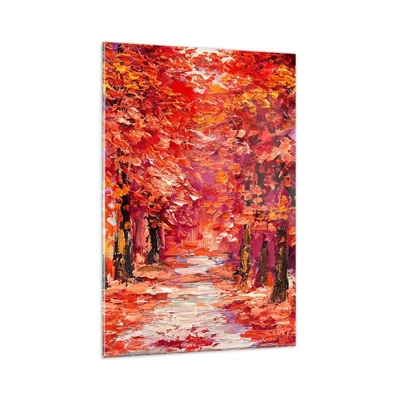 Schilderen op glas - Herfst impressie - 80x120 cm