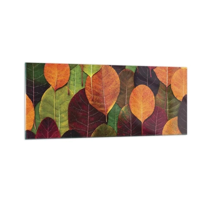 Schilderen op glas - Herfst mozaïek - 100x40 cm