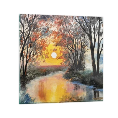 Schilderen op glas - Herfst vibes - 60x60 cm