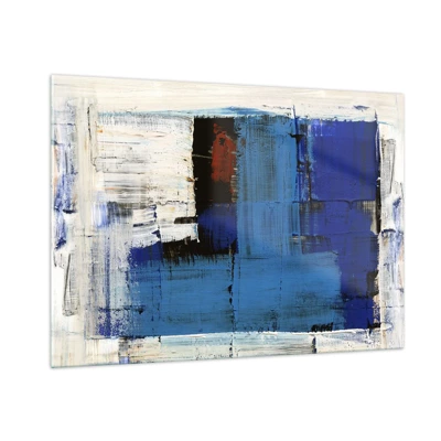 Schilderen op glas - Het geheim van blauw - 100x70 cm