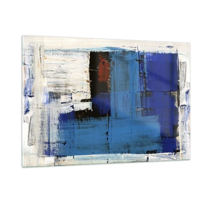 Schilderen op glas - Het geheim van blauw - 120x80 cm