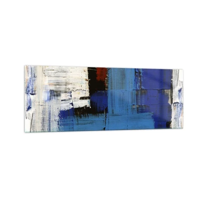 Schilderen op glas - Het geheim van blauw - 140x50 cm