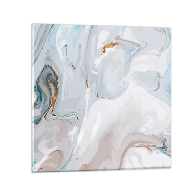 Schilderen op glas - Het wit is verheven - 40x40 cm