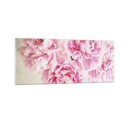 Schilderen op glas - In roze glamour - 100x40 cm