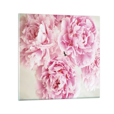 Schilderen op glas - In roze glamour - 30x30 cm