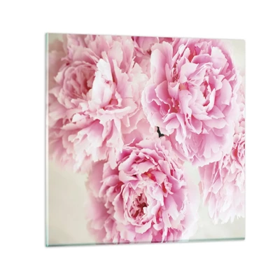 Schilderen op glas - In roze glamour - 40x40 cm