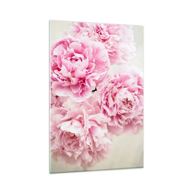 Schilderen op glas - In roze glamour - 80x120 cm