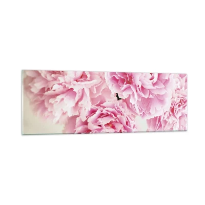 Schilderen op glas - In roze glamour - 90x30 cm
