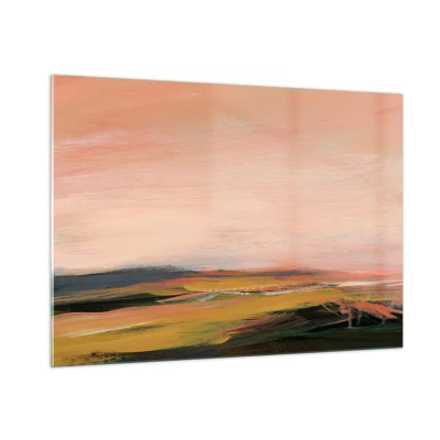 Schilderen op glas - In roze tinten - 100x70 cm