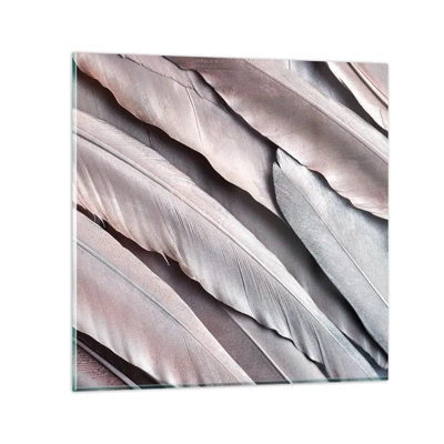 Schilderen op glas - In roze zilver - 30x30 cm
