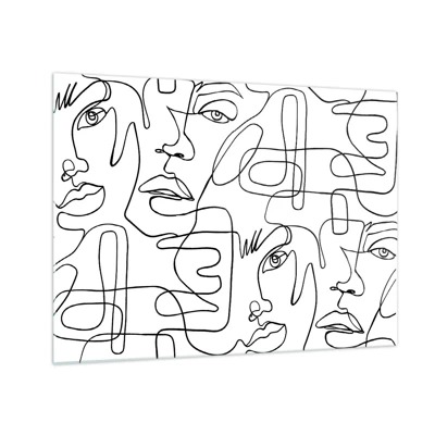 Schilderen op glas - In verwarde emoties - 70x50 cm
