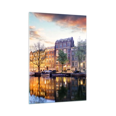 Schilderen op glas - Ingetogen en serene Nederlandse schoonheid - 50x70 cm