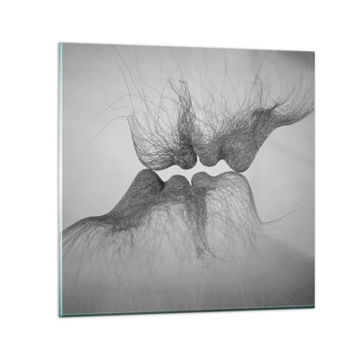 Schilderen op glas - Kus van de wind - 30x30 cm