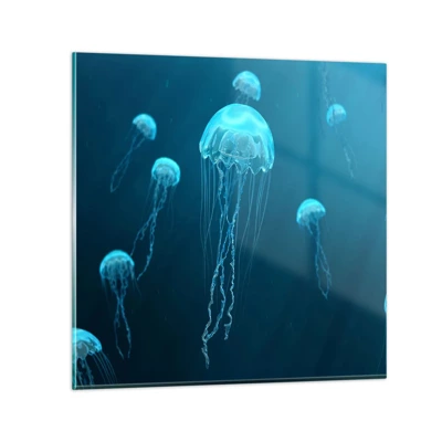 Schilderen op glas - Oceaandans - 70x70 cm