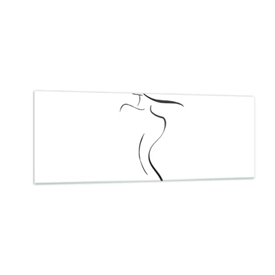 Schilderen op glas - Ongrijpbaar als een golf - 140x50 cm