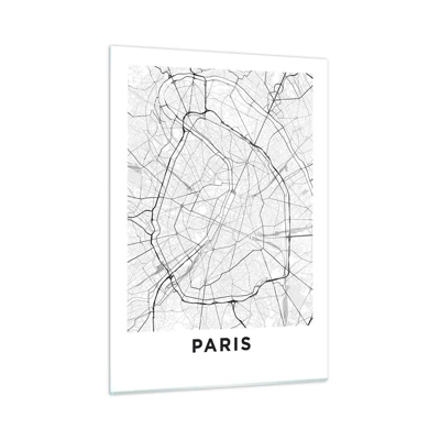 Schilderen op glas - Parijs bloem - 50x70 cm