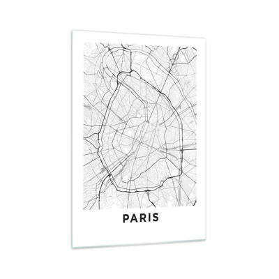 Schilderen op glas - Parijs bloem - 70x100 cm